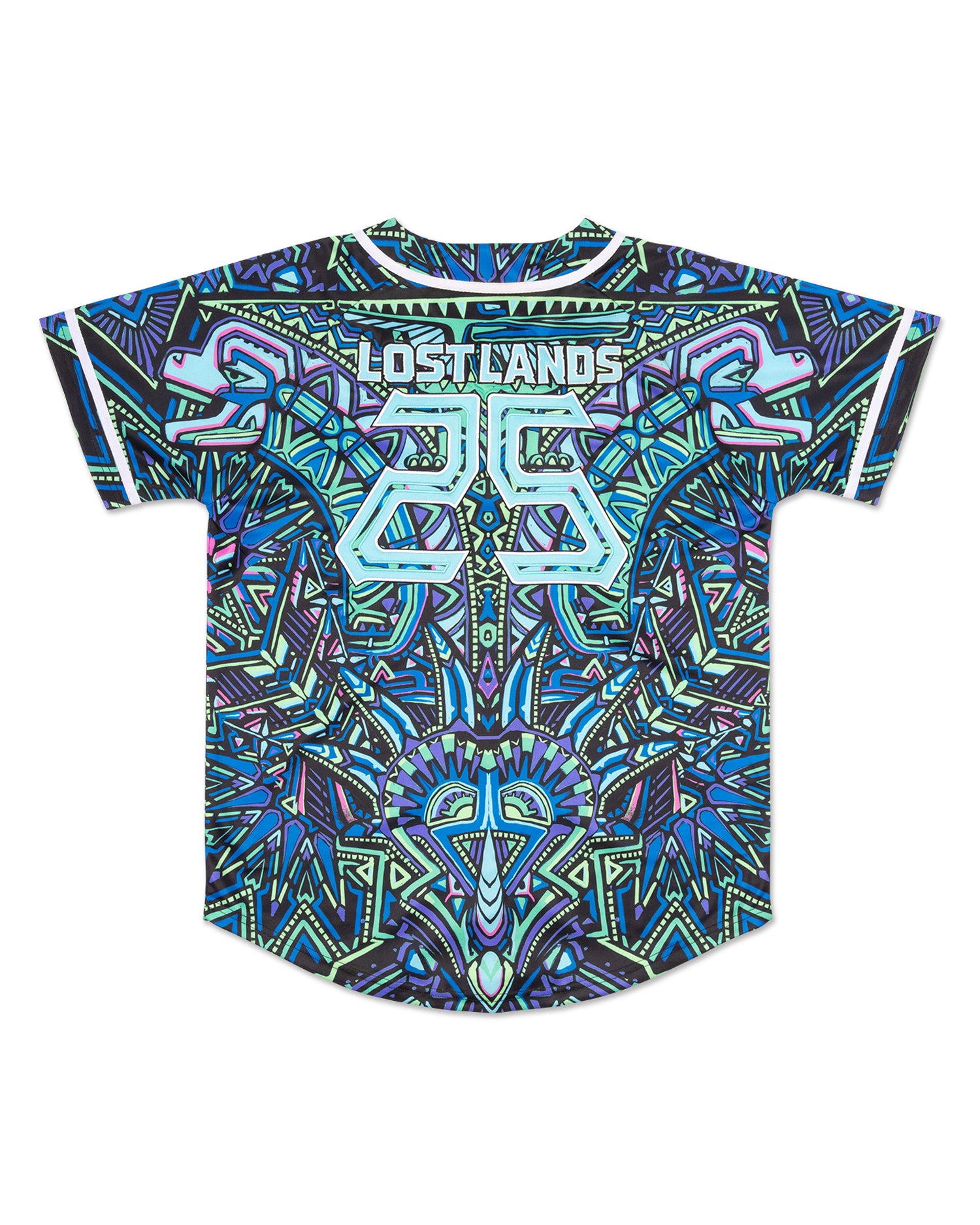 Lost Lands Baseball Jersey - Blue Green