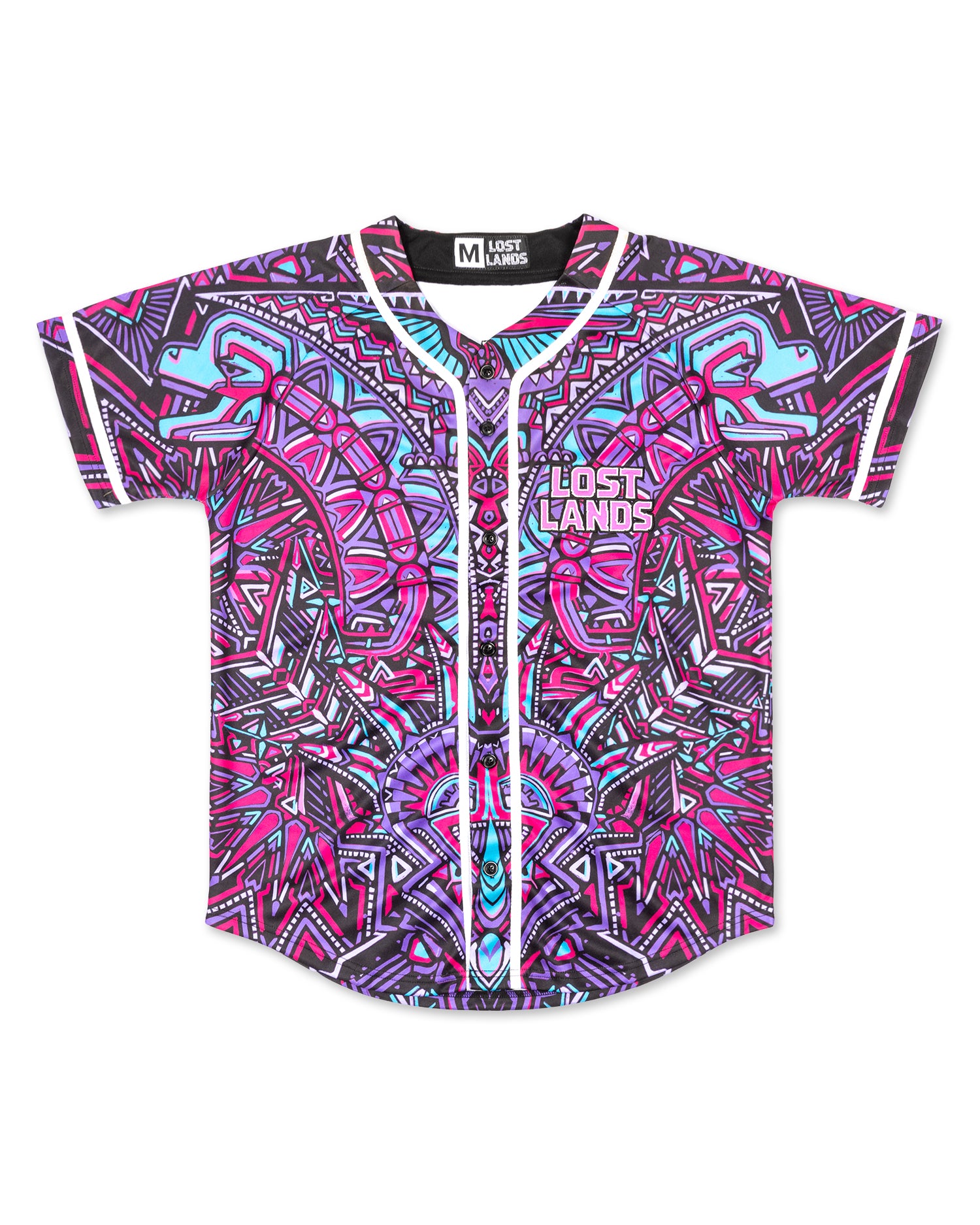 Lost Lands Baseball Jersey - Pink Blue