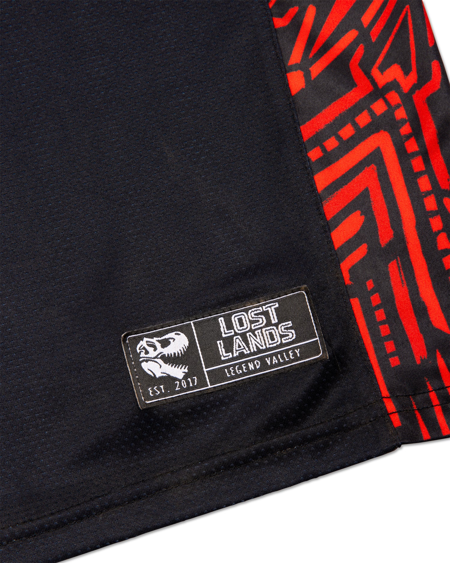 Lost Lands Basketball Jersey - Black Red