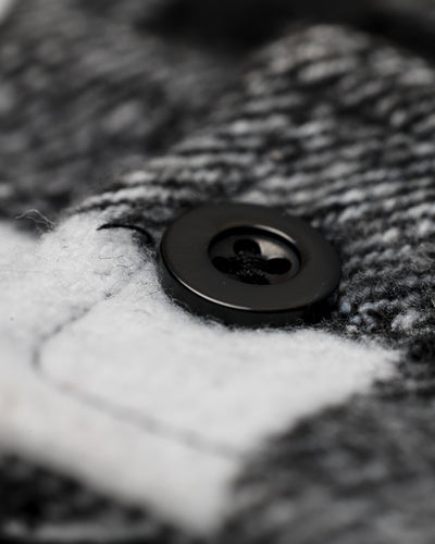 Excision Embroidered Flannel (Black/White) - Excision