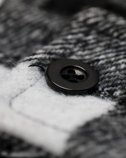Excision Embroidered Flannel (Black/White) - Excision