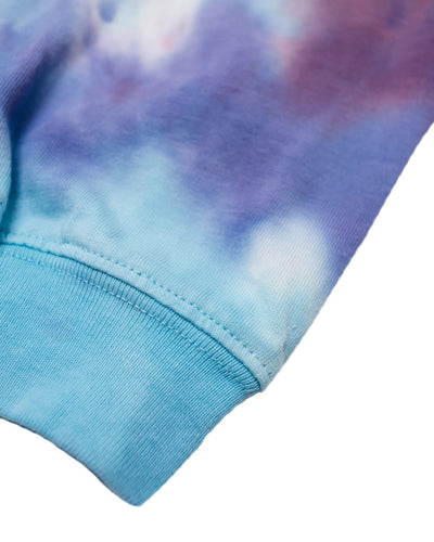 Sliced Logo Split Tie Dye Long Sleeve Tee (Slate Blue/Tie Dye) - Excision