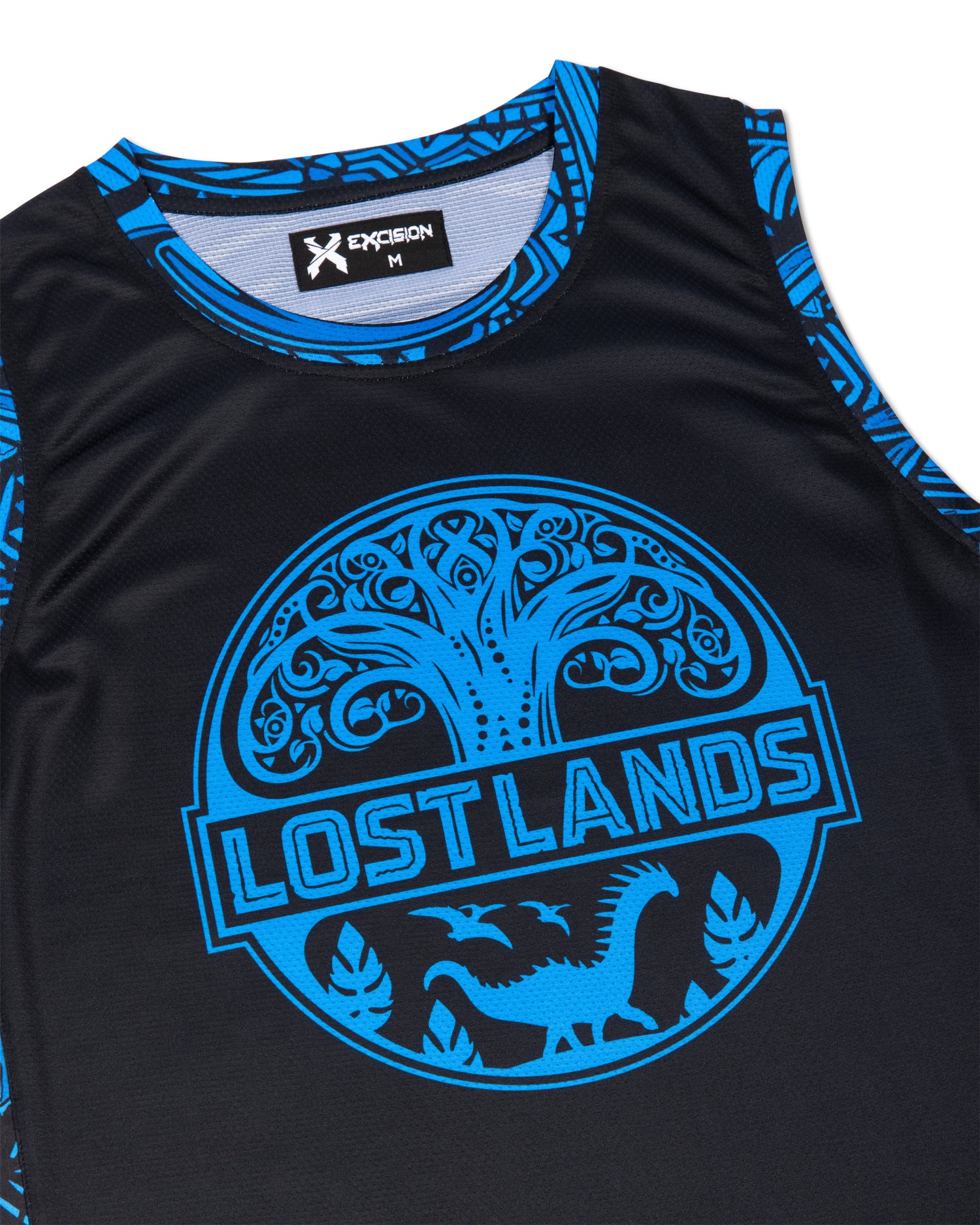 Lost Lands Basketball Jersey - Black Blue
