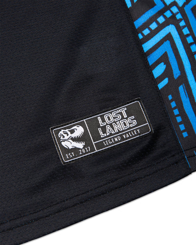 Lost Lands Basketball Jersey - Black Blue