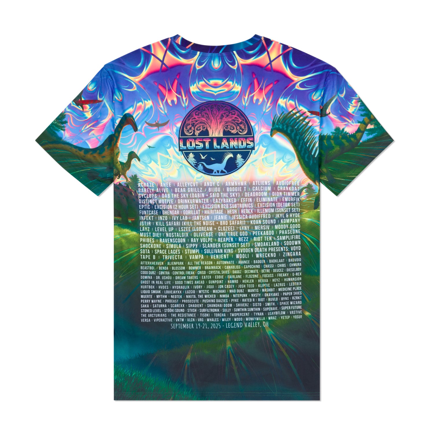 Lost Lands Sublimated Lineup Tee 2025