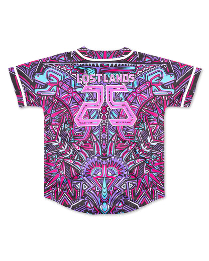 Lost Lands Baseball Jersey - Pink Blue