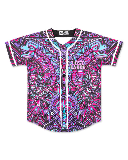 Lost Lands Baseball Jersey - Pink Blue