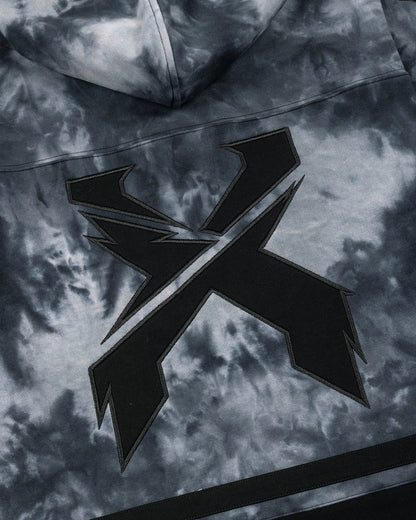 Black Tie Dye Lacer Hoodie - Excision