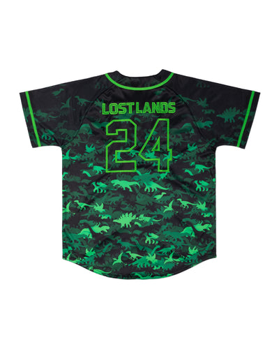 Lost Lands Green Dino Baseball Jersey - Excision