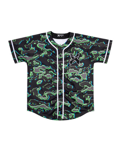 Excision Green Camo Baseball Jersey - Excision