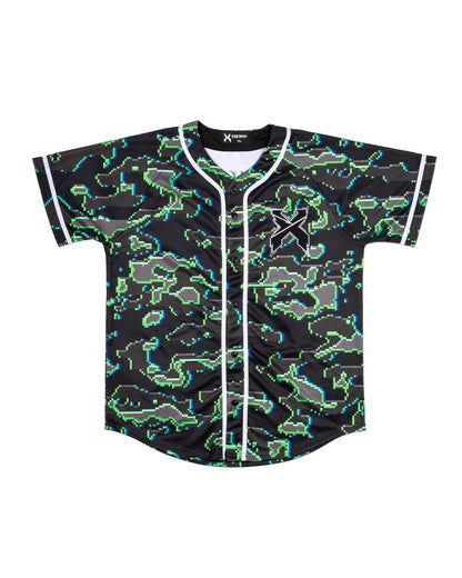 Excision Green Camo Baseball Jersey - Excision