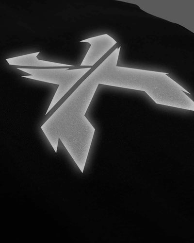 Sliced Logo Reflective Joggers (Black) - Excision
